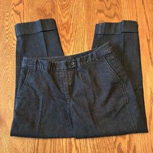 "Talbot's" stretch, capri jeans, 10, dark wash